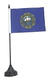 Fahne/Tischflagge USA - New Hampshire 11 x 16 cm Flagge