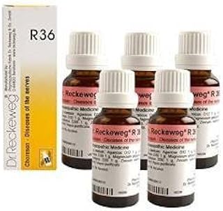 5 Pack X Dr.Reckeweg-Germany R36- Nervous Disease --"Shipping by FedEx "