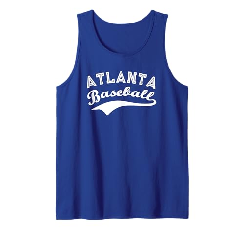 Classic Atlanta, Georgia Baseball Fan Retro Vintage Tank Top