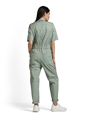 G-Star Raw Women's Army Short Sleeve Jumpsuit, Iceberg Green, M #TOP1