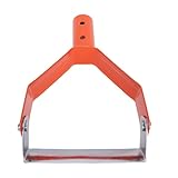 CHICIRIS Stirrup Hoe, Mini Gardening Tool with Hollow Trapezoidal Head for Weeding Loosening Soil Digging Planting, Carbon Steel Hand Forged Hoe Rake Grass Scraper (Orange)