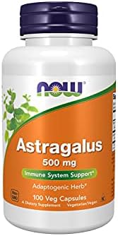 NOW Supplements, Astragalus (Astragalus membranaceus) 500 mg, Immune System Support*, 100 Capsules