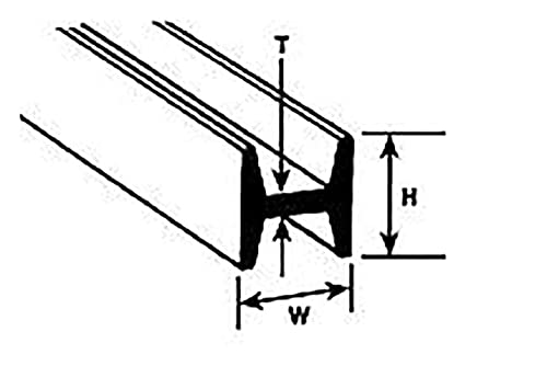 Plastruct HFS-10 H Column5/16 5 PLS90547 Plastic Building Supplies