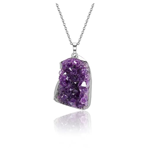 Jovivi Natural Amethyst Cluster Crystal...