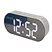 Produktbild unknow Digital-Spiegel-Wecker, Nicht Ticking Wecker Nacht Stille, Temperatur Snooze Einstellbare Helligkeit Dual USB & Batteriebetriebene für Schlafzimmer, Büro, Kinder, Mädchen