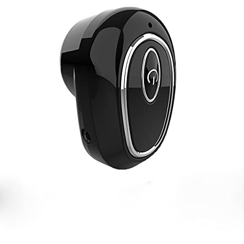 Musommer Bluetooth Earbud Single Wireless Earphone Mini Bluetooth Headset Hands-Free Car Headphone Cell Phone Bluetooth Earpiece Invisible Earbud Sports Noise Cancelling in-Ear Headphone (Black, 1)