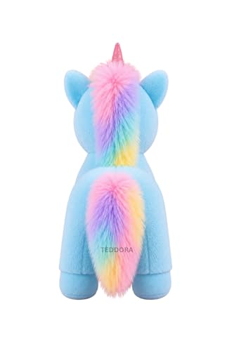 Image of Unicorn Soft Toy for Girls Boys Kids,Sky Blue,Unicorn Animal Plush Stuffed Baby Teddy Gift Birthday, 32 cm