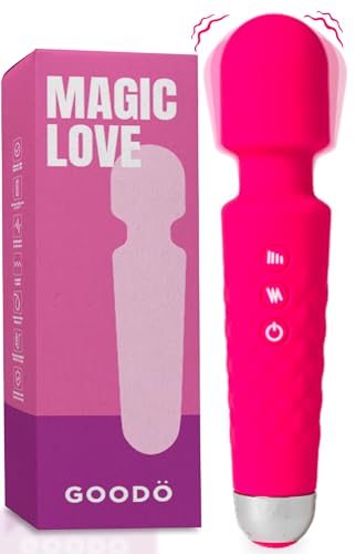 MySecretCase Vibratoreper Donna Professionale - Massaggiatore Magic Wand per Donne, Vibratore Massaggio Muscolare, Sextoys Per Coppia in Morbido Silicone, Vibratoriper Coppie (Fucsia)