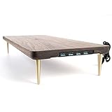 🌳 - Único en el mercado. Craft kitties te ofrece productos inencontrables fuera de talleres de ebanista y carpintería a precios razonables. Todos nuestros productos cuyo elevador de PC de nogal están hechos de madera maciza. Madera noble rara y costosa, la opuesta de las maderas contrachapadas utilizadas por la competencia. Cada pieza es única, de diferentes árboles, los granos serán diferentes en cada habitación.