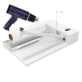 Schrumpffolienmaschine mit einstellbarer Geschwindigkeit & 9 Temperatureinstellungen, Heißsiegelgerät für POF/PE-Folie, 45 cm Verpackungslösung für einfaches Schrumpfen