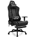 GTRACING Gaming Chair with Footrest Big and Tall Office Executive Chair Heavy Duty Adjustable Recliner with Headrest Lumbar Support Cushion Computer Desk Chair Black