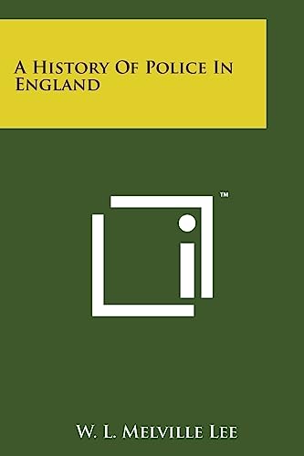 A History of Police in England