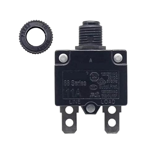 Disjoncteur thermique 11A série 88 pour multiprise électrique avec bouton réinitialisation manuelle