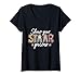 Women's Show Your STAAR Power Leopard Teacher Funny Testing Day V-Neck T-Shirt