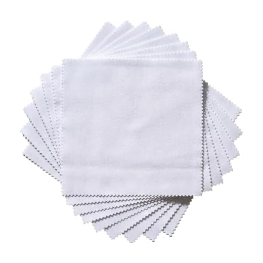 iNee Embroidery Fabric Squares Cotton, 10 Squares of 10 x 10-inch, White