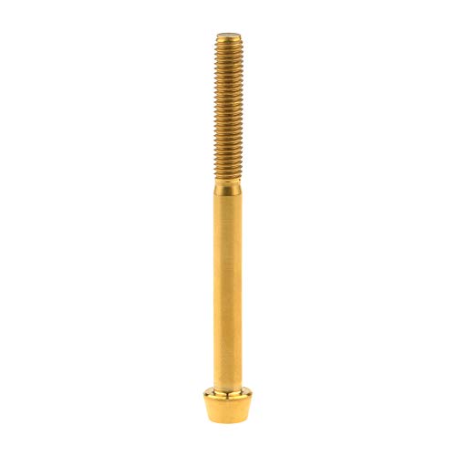 Image of Titanium Ti Bolt M5x9 16 18 20 25 30 35 40 45 50 55 60mm Tapered Head Screws Pack of 4 (M5x60mm, Gold)