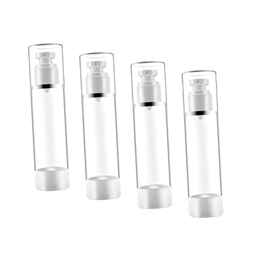 DOITOOL 6pcs Sunscreen Spray Bottles Press Pump Makeup Subpackaging Containers Refillable Cosmetics Sprayers Portable and Compact Design for Travel and Outdoor Use