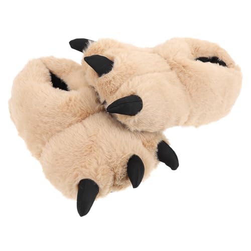Toyvian Zapatillas de Casa de Invierno Unisex Peluche con Diseño de Garra de Animal Cómodas y Cálidas para Estar Casa Talla Estilo Cartoon Suave y Ligero
