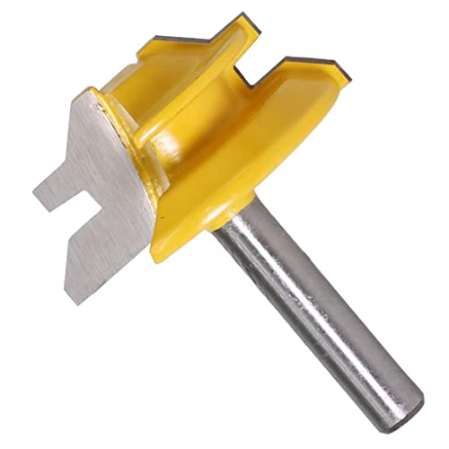 Haste de 1/4 polegada 45 graus de bloqueio mitra roteador broca 3/4 polegada junta de junta de junta