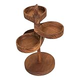 [Présentoir polyvalent] : Cette boîte de rangement à bijoux rotative à plusieurs niveaux en bois est idéale pour et organiser vos bagues, colliers, bracelets, boucles d'oreilles, bijoux, pendentifs, décorations, maquillage, pots de fleurs, etc