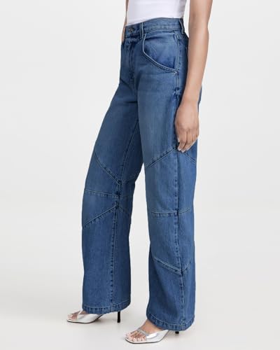 Kedera Women's Baggy Wide Leg Barrel Jeans Horseshoe Casual Boyfriend Denim Pants Loose Fit Trousers3