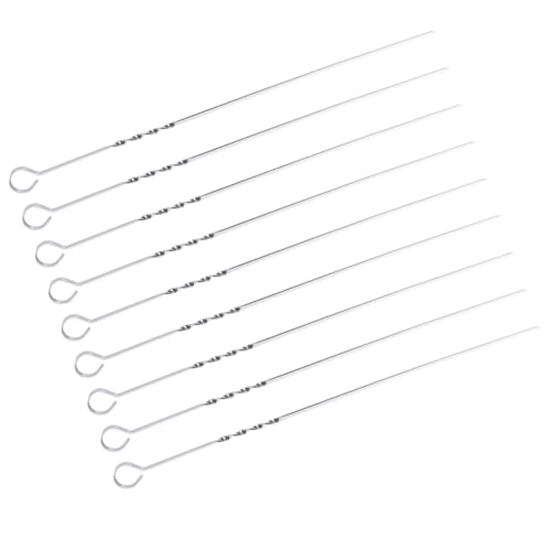SUPVOX 20pezzi Spiedini in Acciaio Resistenti Per Barbecue Antiaderenti Lame Larghe Manico Per Facile Impugnatura Resistente Alla Ruggine Per Grigliate All Aperto Ristoranti e Campeggio