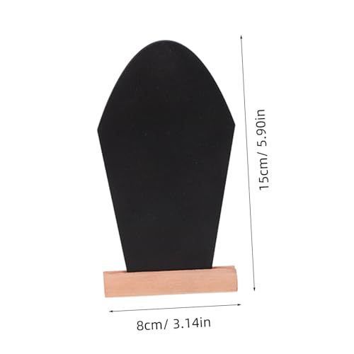 Mini tableau ardoise bois Zerodeko 16 pièces avec support de table