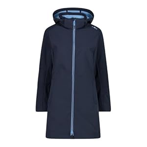 CMP - Woman Parka Zip Hood, B. Blue-Niagara, 52