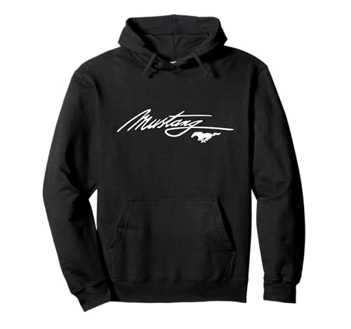 Mustang Script Logo Pullover Hoodie