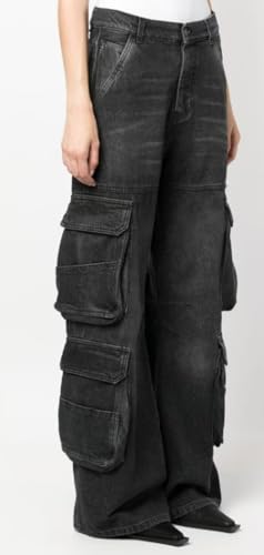 SperLucky Women's Jeans High Waisted Straight Leg Stretchy Jeans Loose Wide Leg Denim Pants2