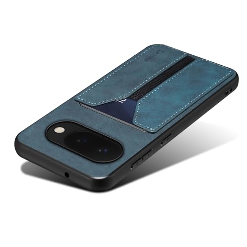 Kowauri Case for Google Pixel 10a, PU Leather Wallet Case with Credit Card Slot Holder Ultra Slim Shockproof Protector Cover for Pixel 10a (Blue)