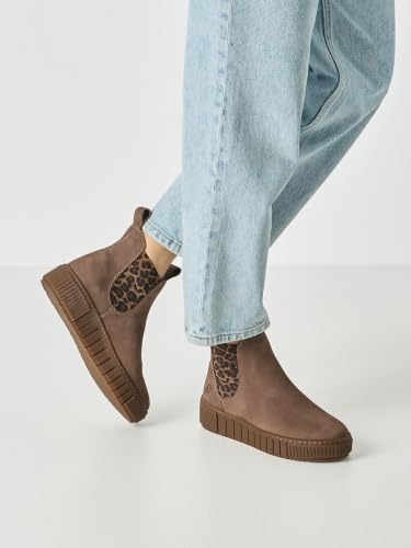 Tamaris Chelsea plano para mujer en color beige taupe y leopardo de la talla 41 3