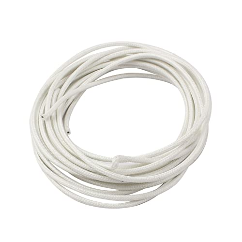 Rebower Temperatura Alta Alambre Fibra Vidrio Aislado Flexible [para Alimentación Iluminación Control Cableado] - 16.4 Pies/500°C