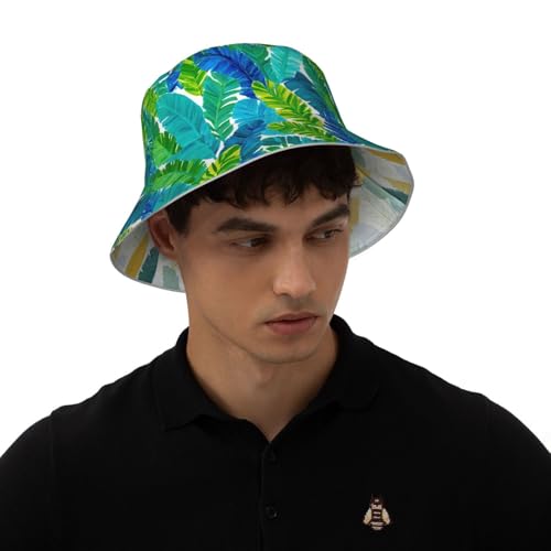 Image of Bucket Hat Double-Side-Wear Reversible Sun Hat Beach Travel Hiking for Women Men