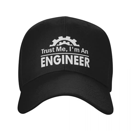 Casquette de baseball en coton snapback respirant style classique motif ingénieur rigolo