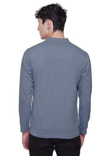 Image of Polo Full Sleeve t Shirt for Men Cotton with Pocket and Collar - Regular Fit Tshirt