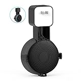 Outlet Wall Mount Hanger Holder Stand for Home Speaker (3rd Generation), Built-in Cable Management, Mini Holder Case for Home Voice Assistants in Kitchens, Bathroom, Bedroom - Black 1 Pack