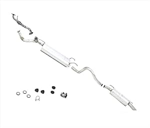 Exhaust Muffler System MADE IN USA Replacement Part For Toyota Landcruiser Replacement Part For Lexus LX470 98-07
