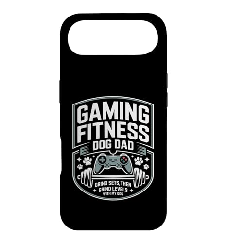 Gaming Fitness Dad Grind Set Then Level With My Dog �X�}�z�P�[�X iPhone Air �p