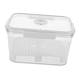 Warmhm Kasten Brot-box Obstbehälter Für Den Kühlschrank Brotbehälter Für Selbstgebackenes Brot Kühlschrank-obstaufbewahrungsbehälter Mini-kühlschrank-organizer Transparent Plastik