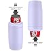 4-in-1 Skinny Can Cooler Double Wall Stainless Steel Insulated Can Holder,Can Coozie, Works With 12 Oz Slim Can,Standard Cans,Beer Bottles & As Pint Cups (Dusty Lavender)
