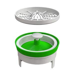 Bonomini 5229AR79B4 - valvola di non ritorno meccanica in silicone - antiriflusso, antiodore - per manichette doccia da 75 a 80mm - grigio/verde