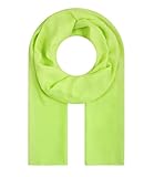 Majea Tuch Lima schmal geschnittenes Damen-Halstuch uni Schal einfarbig Sommerschal Sommer Halstuch (880010) (hellgrün)