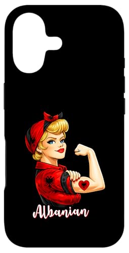Proud Strong Albanian Girl Woman Girlfriend Albania Flag �X�}�z�P�[�X iPhone 17 �p