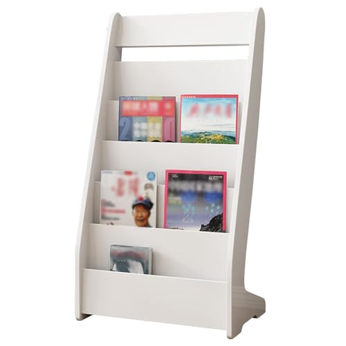 Présentoir à Magazines en Bois de Sol pour Brochures A4 et Journaux