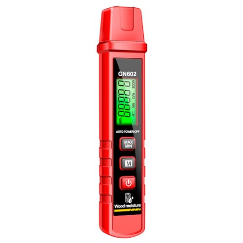 Medidor de humedad para paneles de yeso | Sensor detector, probador digital con 7 modos y pantalla LCD, lector de calefacción para paneles de yeso trav