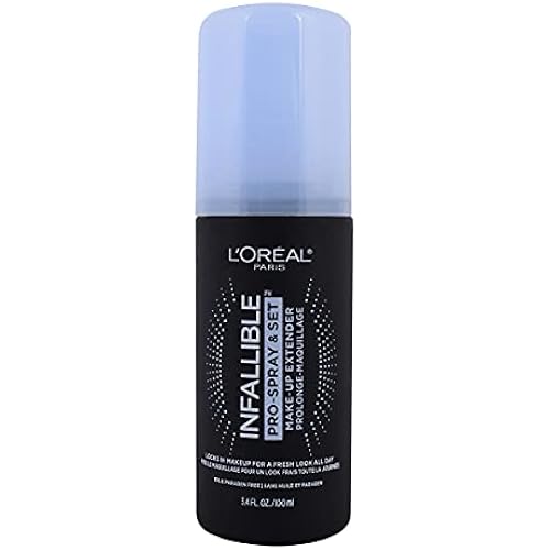 L'Oreal Paris Makeup Infallible Pro-Spray and Set Makeup Extender Setting Spray, 3.4 Ounce