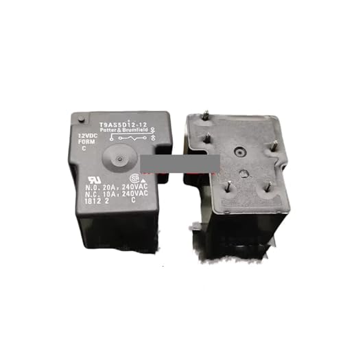 Relais T9AS5D12-24 5 broches 20A 24V CC pour circuits électroniques et boîtiers de contrôle