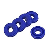 YOKIVE 5 Pcs UN Radial Shaft Seals, Industry PU Oil Seals for Hydraulic Cylinders (Blue, 10-mm ID x 22-mm OD 6-mm Width)