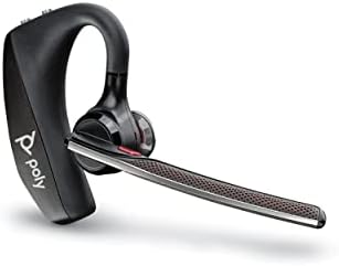 Poly Voyager 5200 Wireless Headset (Plantronics) - Single-Ear Bluetooth Headset w/Noise-Canceling Mic - Ergonomic Design - Voice Controls - Lightweight - Connect to Mobile/Tablet via Bluetooth